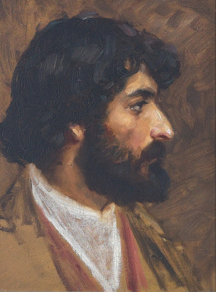 Portrait d'un homme égyptien. - H. A. Brendekilde