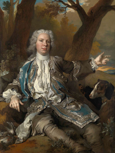 Portrait d'un homme en costume de chasseur - Nicolas de Largillière