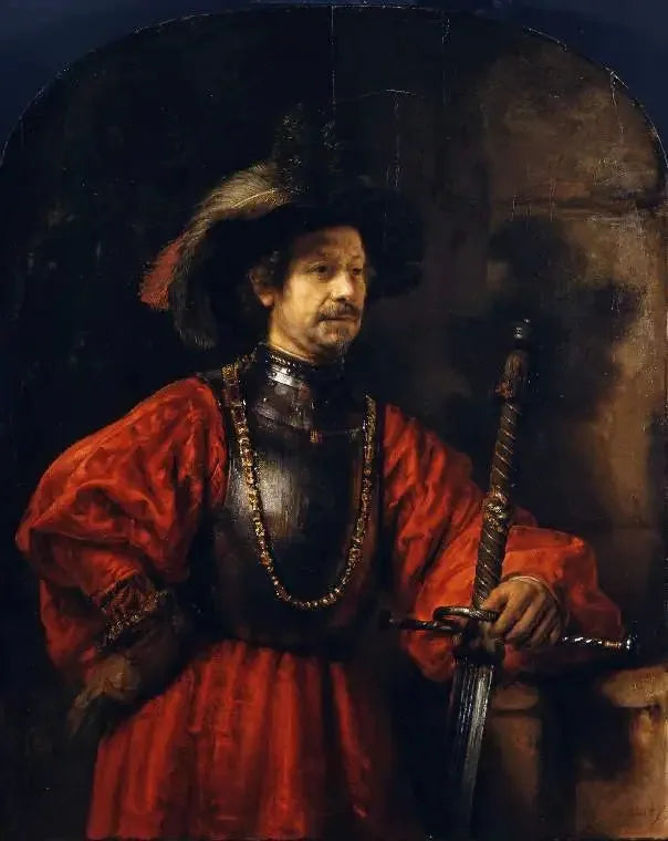 Portrait d'un homme en costume militaire - Rembrandt