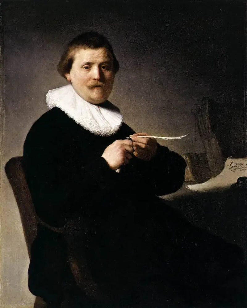 Portrait d'un homme taillant sa plume - Rembrandt