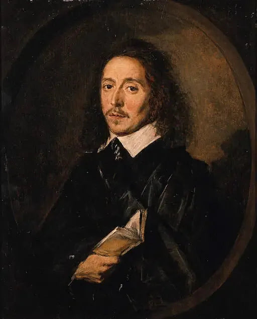 Portrait d'un homme tenant un livre ouvert - Frans Hals