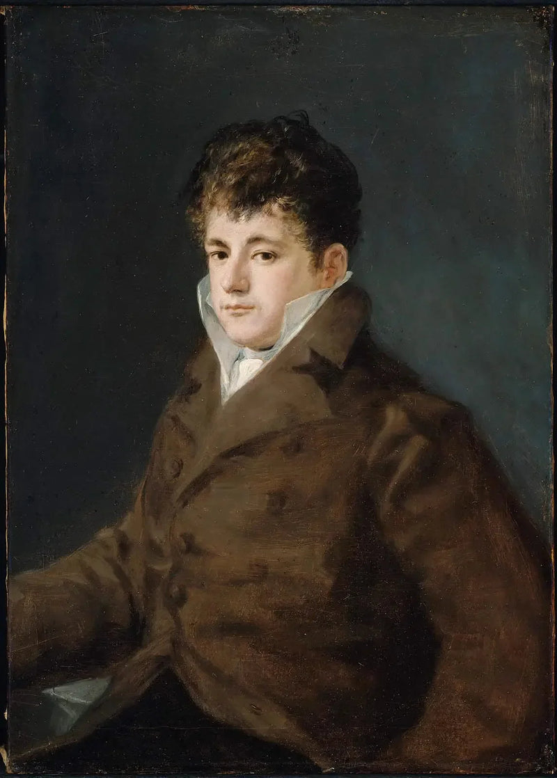 Portrait d'un jeune homme en marron, peut-être Javier Goya - Francisco de Goya