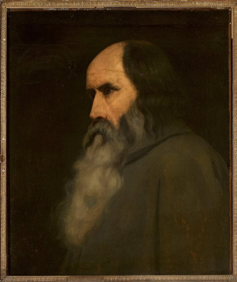 Portrait d'un vieil homme (Berthold Schwarz ?) - Ary Scheffer