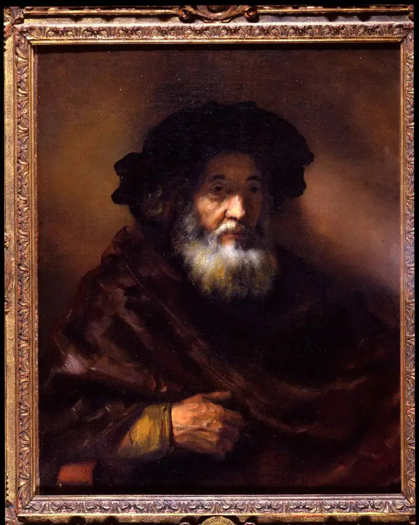 Portrait d'un vieil homme en cape - Rembrandt