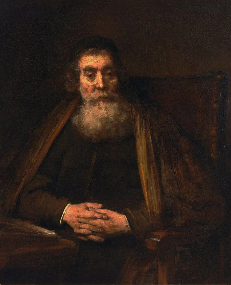 Portrait d'un vieillard (sans doute le pédagogue, Jan Amos Komensky dit Comenius) - Rembrandt