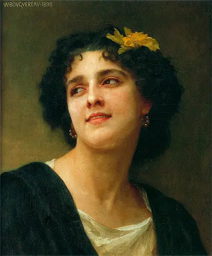 Portrait d'une brune. - Bouguereau
