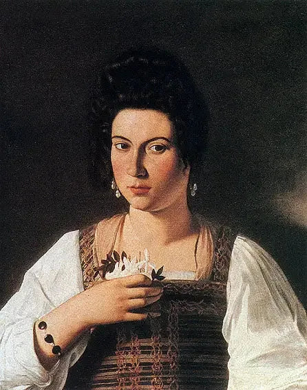 Portrait d'une courtisane - Le Caravage
