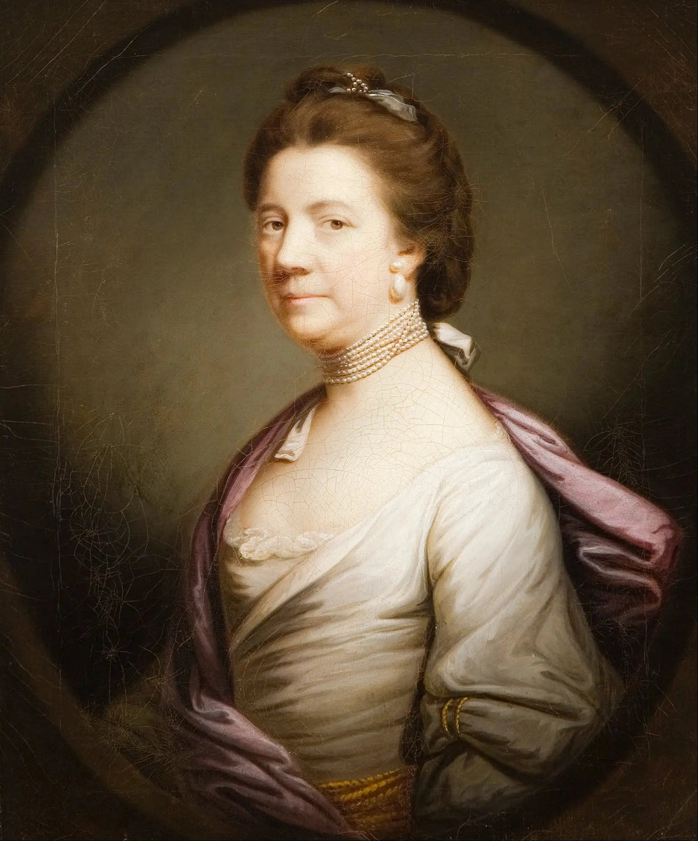 Portrait d’une dame en blanc - Joshua Reynolds - Alpha Reproduction