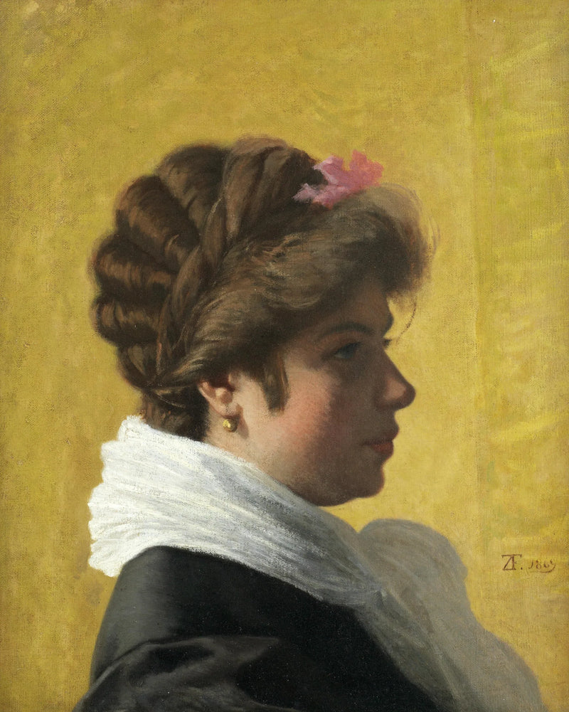 Portrait d'une dame - Federico Zandomeneghi