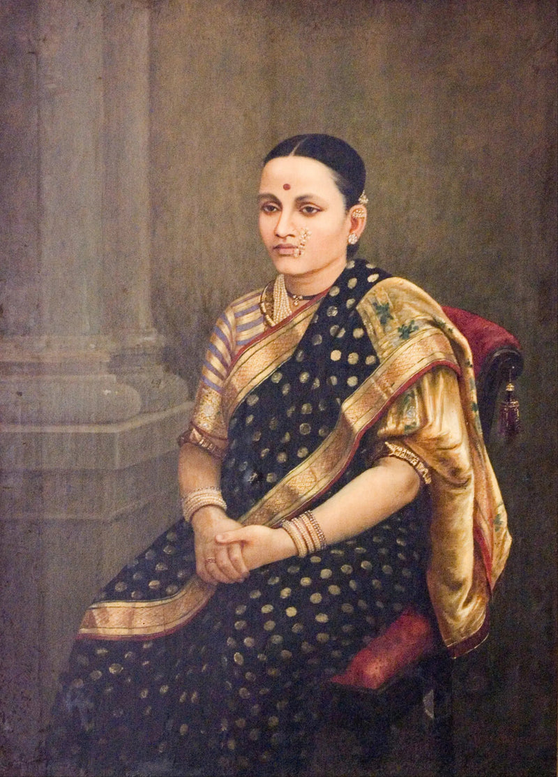 Portrait d'une dame - Ravi Varmâ
