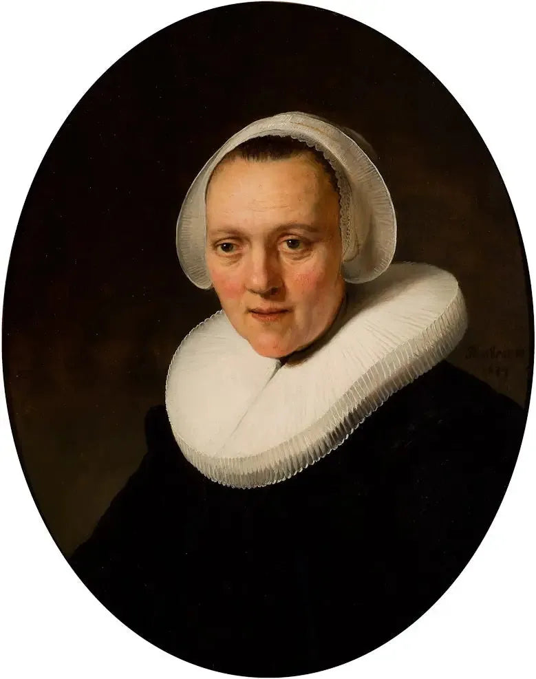 Portrait d'une femme de 40 ans, peut-être Marretje Cornelisdr van Grotewal - Rembrandt