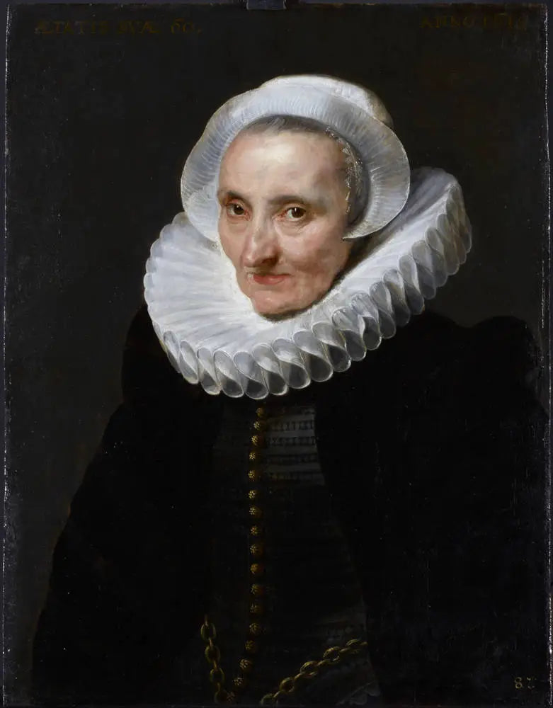 Portrait d'une femme de 60 ans - Antoine van Dyck image 1 copie peinte à la main à l’huile
