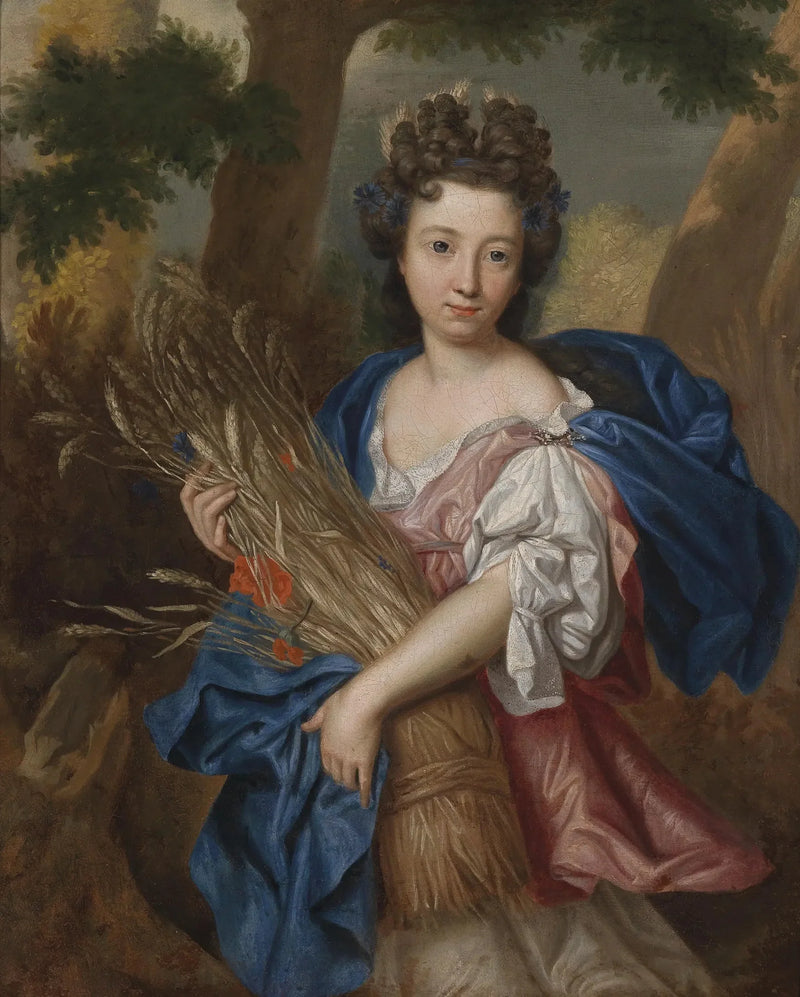 Portrait d'une jeune femme en Cérès - Pierre Mignard