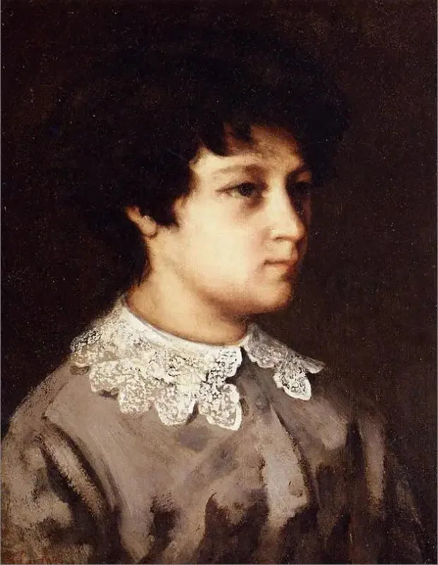 Portrait d'une jeune fille de Salins - Gustave Courbet