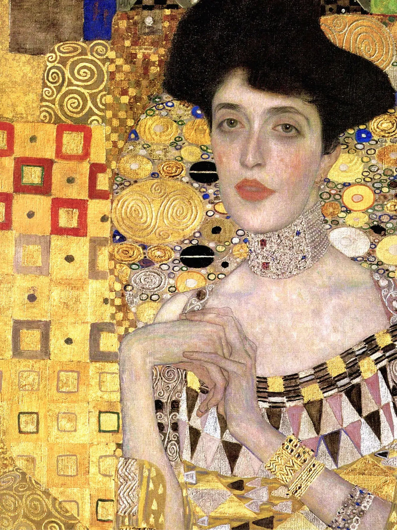 👑 Portrait d’Adèle Bloch-Bauer I (Détail) – Gustav Klimt (1907)