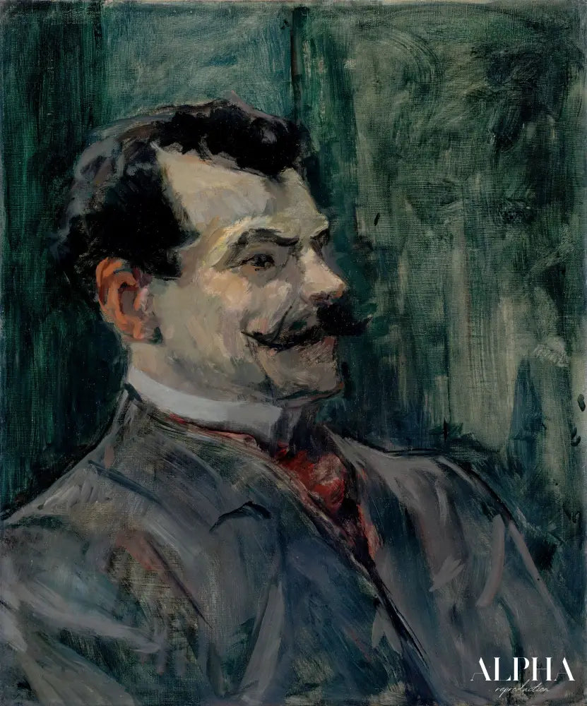 Portrait d'André Rivoire - Toulouse Lautrec - Reproductions de tableaux et peintures haut de gamme