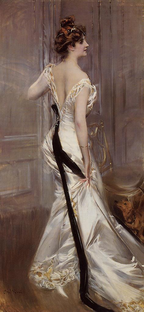 Portrait d'Ava Lister, baronne Ribblesdale ; née Ava Astor - Giovanni Boldini