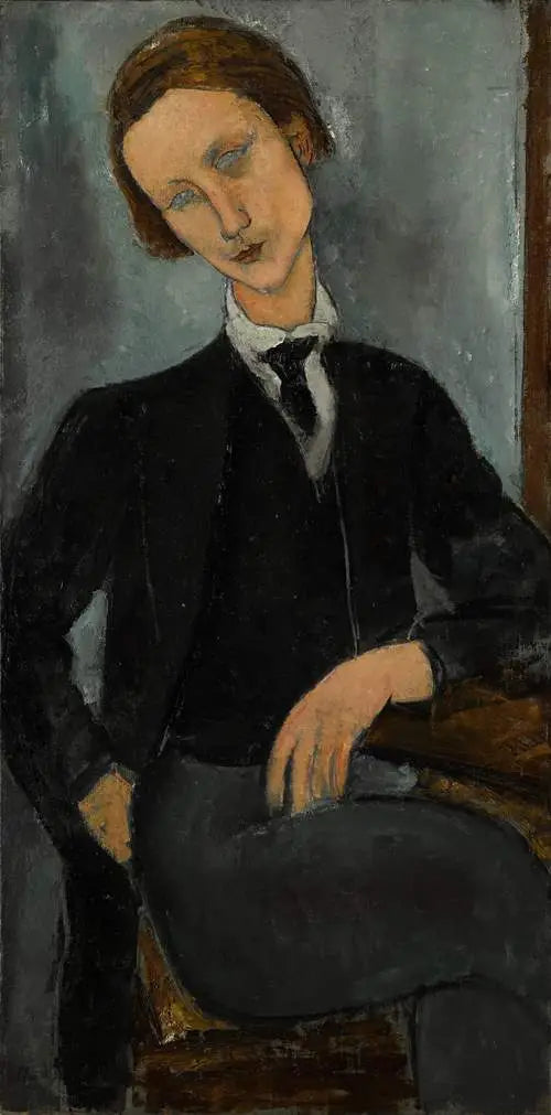 Portrait de Baranowski - Amedeo Modigliani image 1 copie de tableau peinte à la main