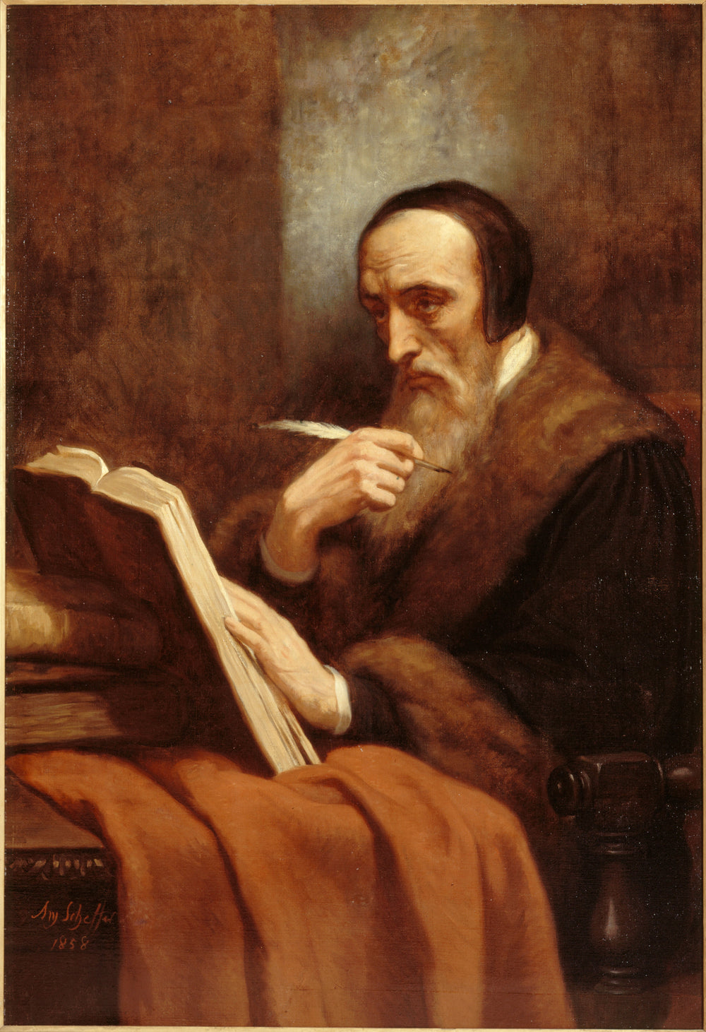 Portrait de Calvin - Ary Scheffer - Alpha Reproduction