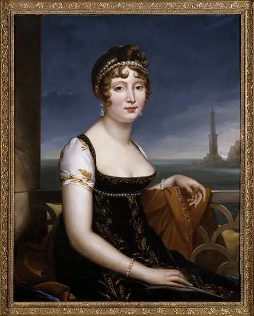 Portrait de Caroline Murat devant la baie de Naples - François Gérard