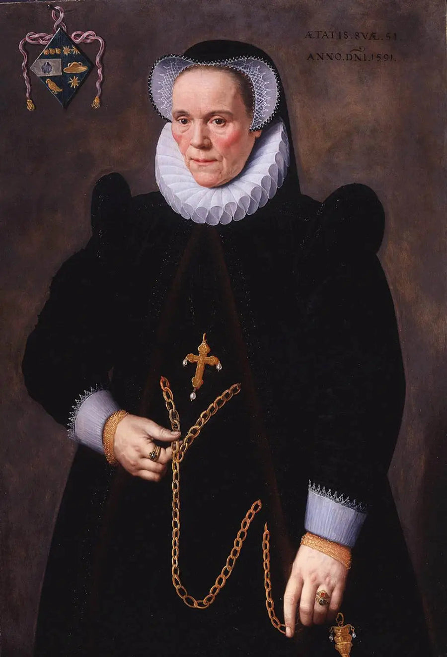 Portrait de Catherine van Damme, épouse de François de Groote - Frans Pourbus the Younger