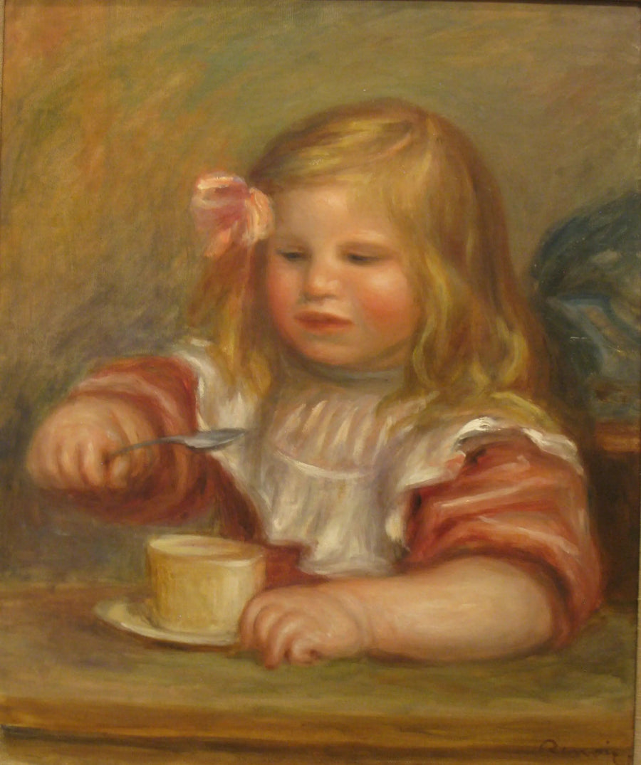 Portrait de Coco mangeant sa soupe - Pierre-Auguste Renoir
