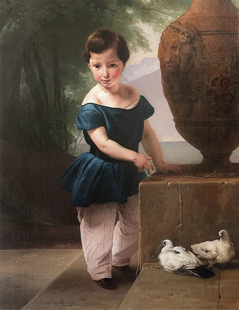Portrait de Don Giulio Vigoni enfant - Francesco Hayez - Alpha Reproduction