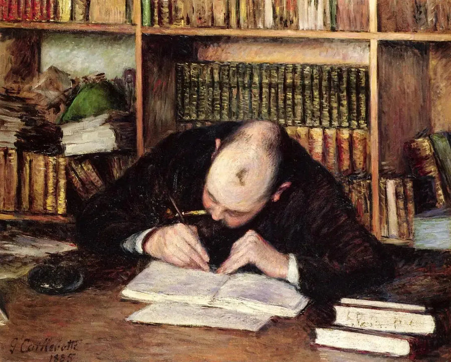 Portrait de Émile-Jean Fontaine, bibliothécaire - Gustave Caillebotte
