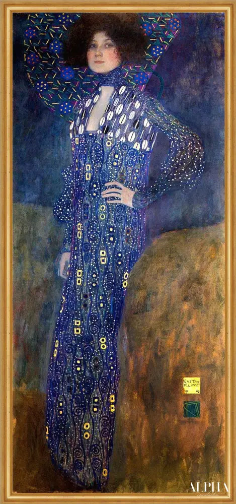 Portrait de Emilie Flöge II - Gustav Klimt - Reproductions de tableaux et peintures haut de gamme