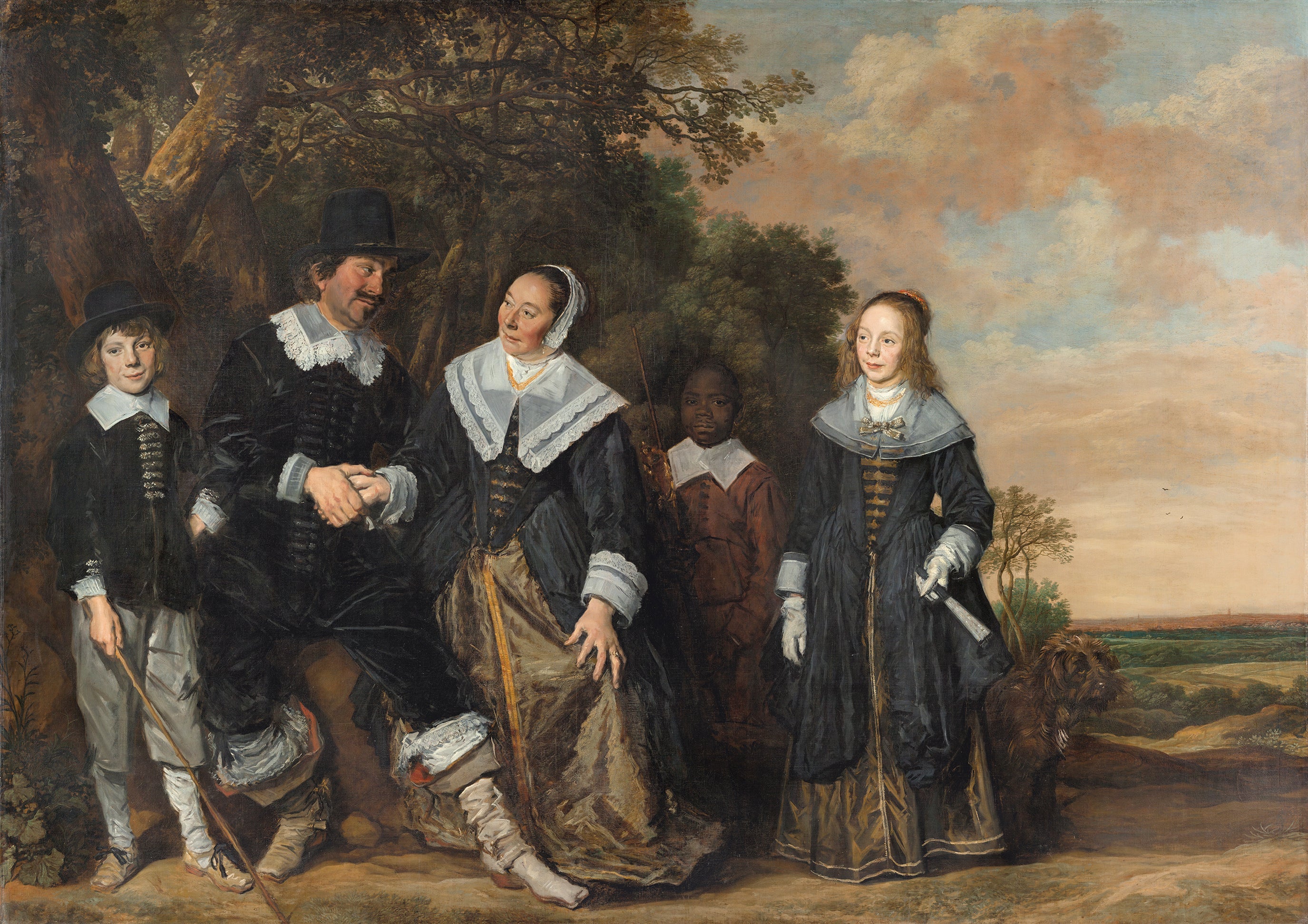 Portrait de famille dans un paysage - Frans Hals