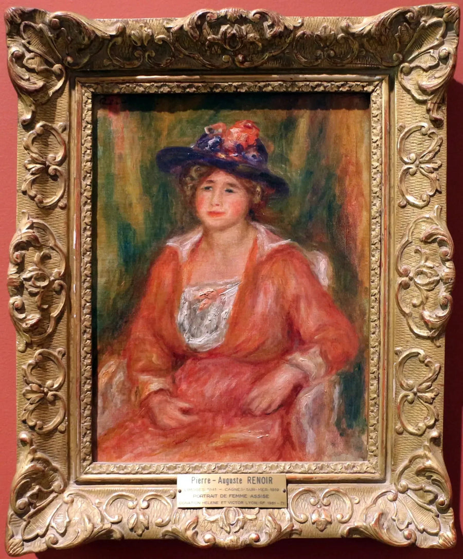 Portrait de femme assise - Pierre-Auguste Renoir