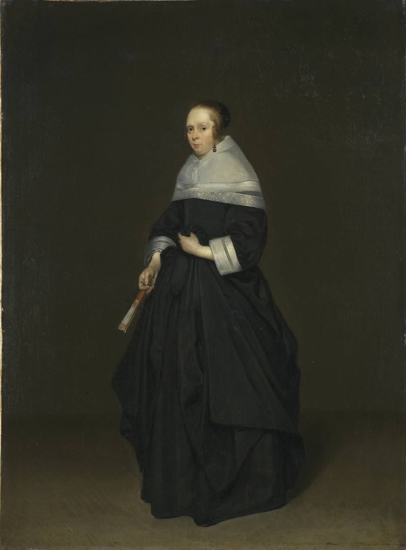 Portrait de femme - Gerard ter Borch image 1 reproduction artisanale de tableau