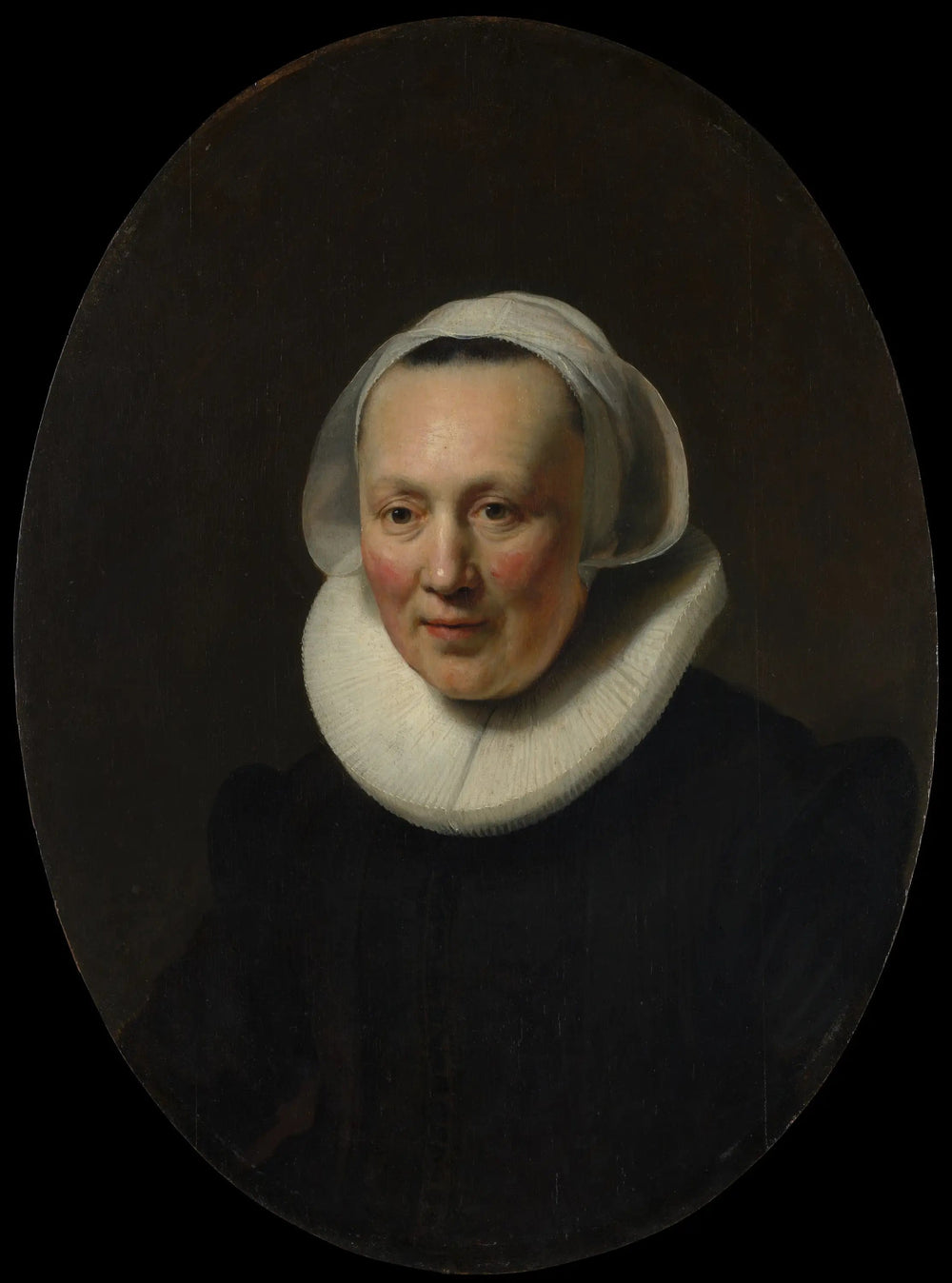 Portrait de femme - Rembrandt image 1 copie de tableau peinte à la main