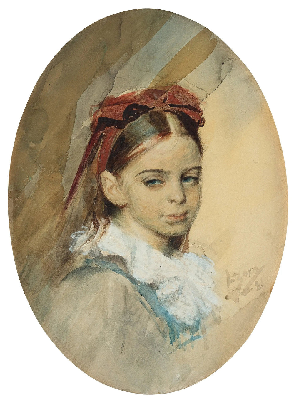 Portrait de fille - Anders Zorn - Alpha Reproduction