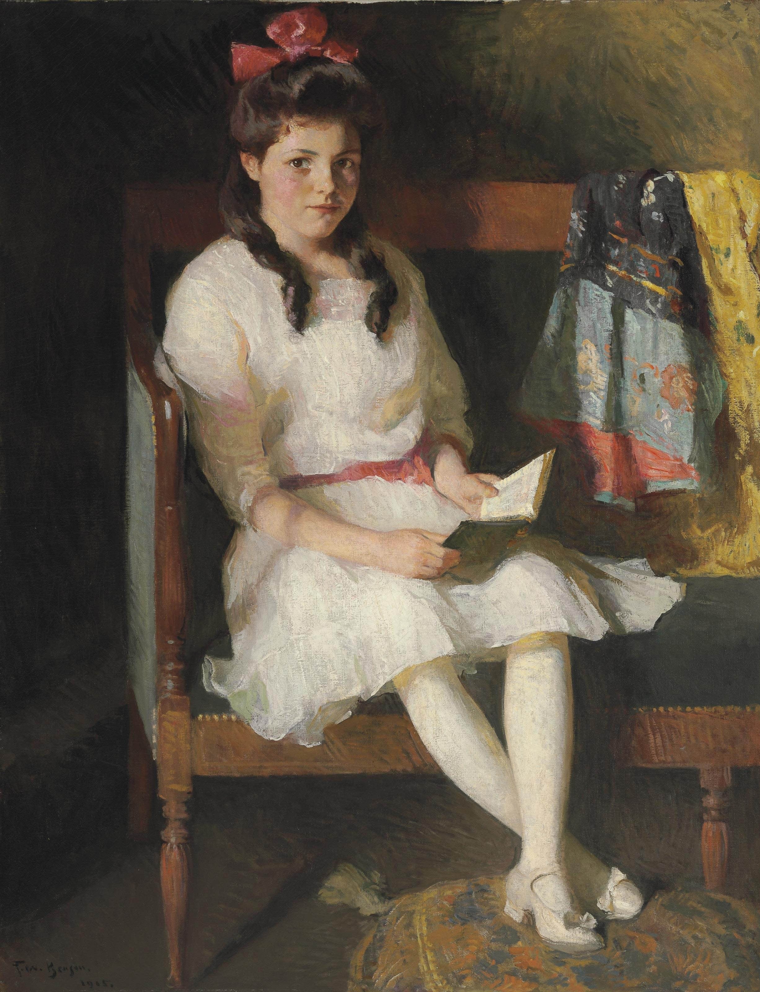 Portrait de Gertrude Russell - Frank Weston Benson