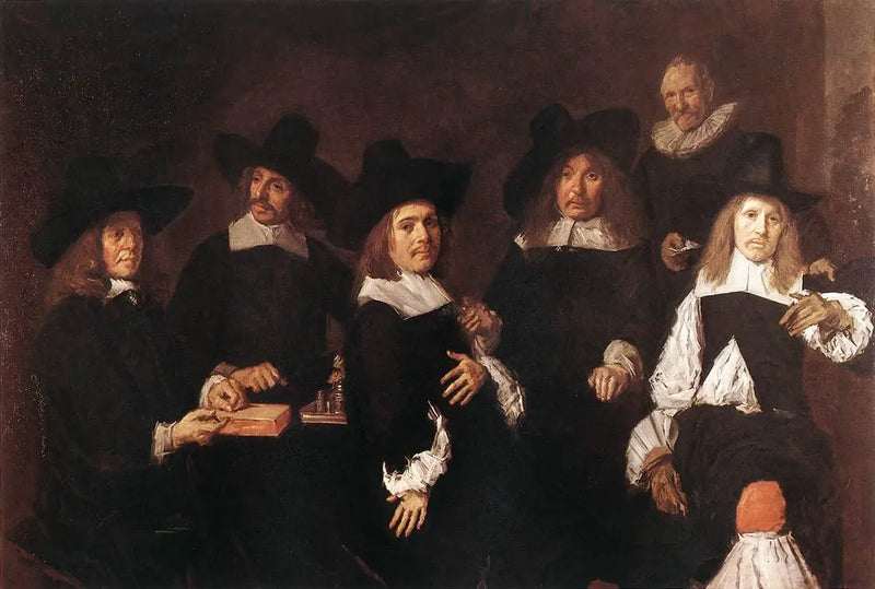 Portrait de groupe des régents de l'hospice des vieillards - Frans Hals