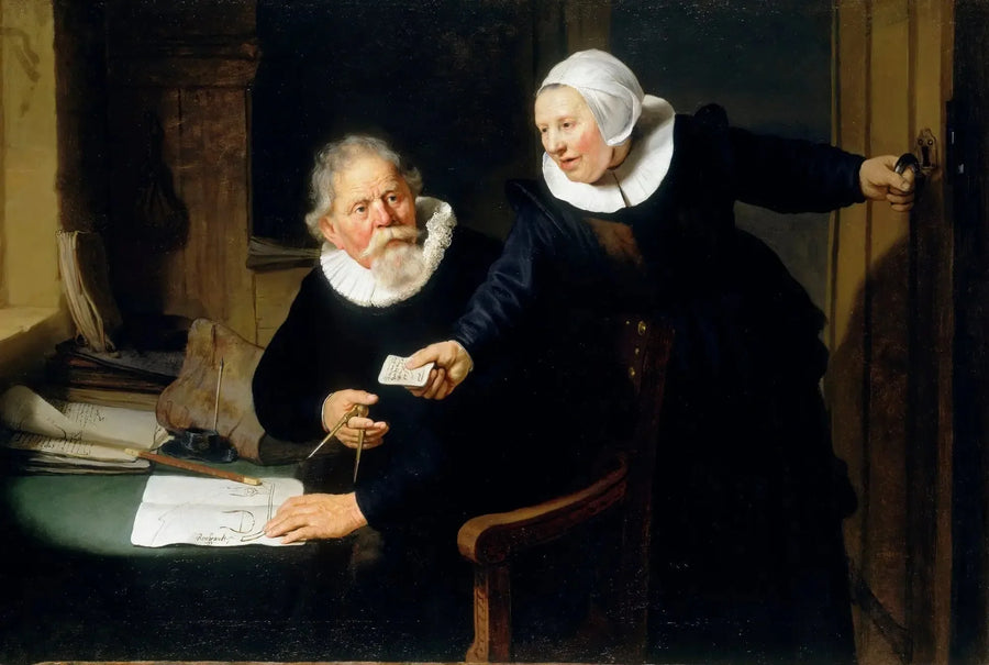 Portrait de Jan Rijcksen et de son épouse Griet Jans - Rembrandt