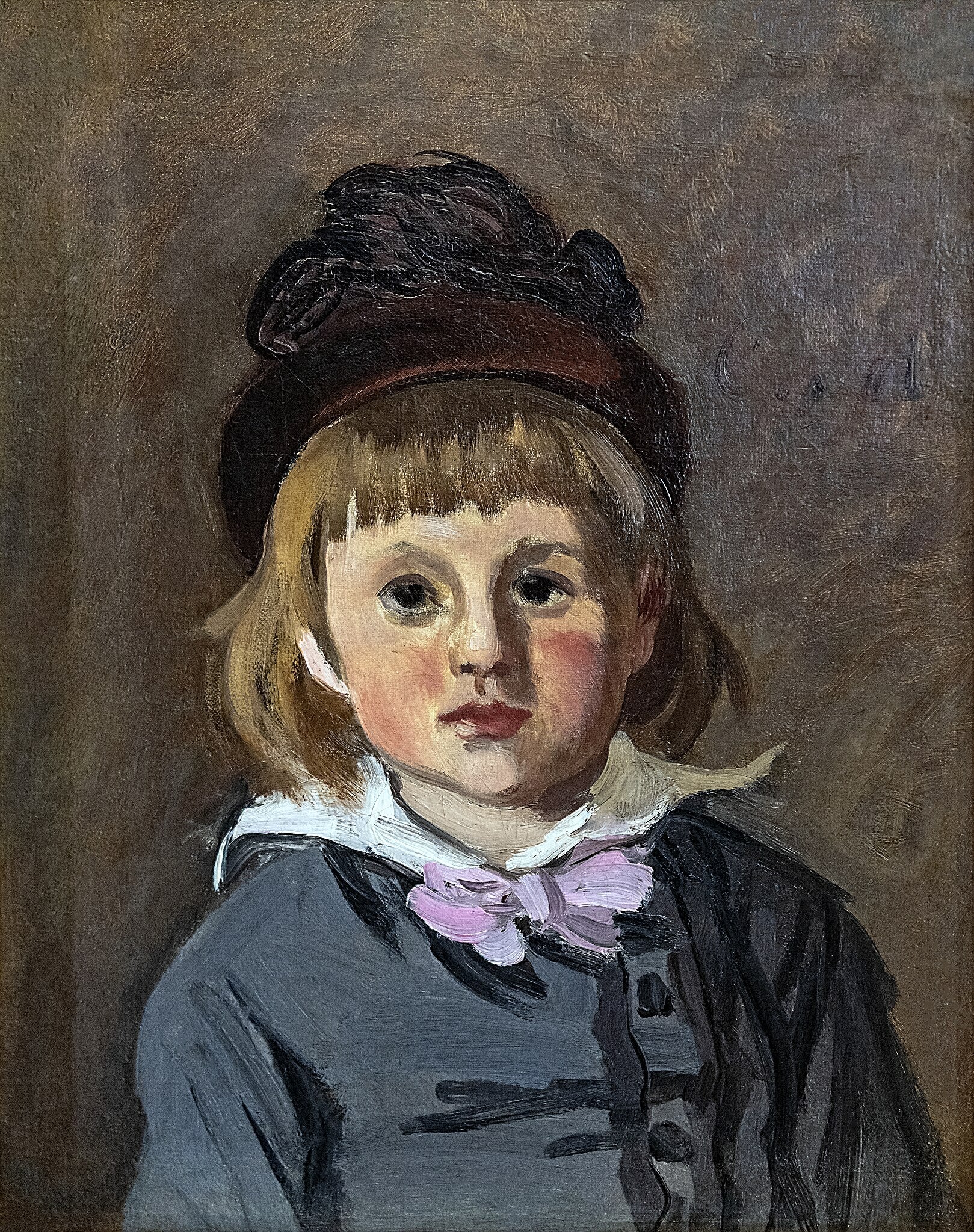 Portrait de Jean Monet en bonnet à pompon - Claude Monet