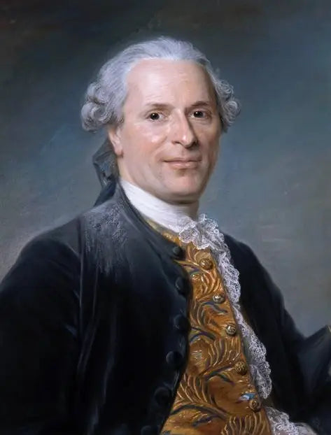 Portrait de Jean Monnet, diplomate français - Maurice-Quentin de La Tour image 1 reproduction artisanale de tableau