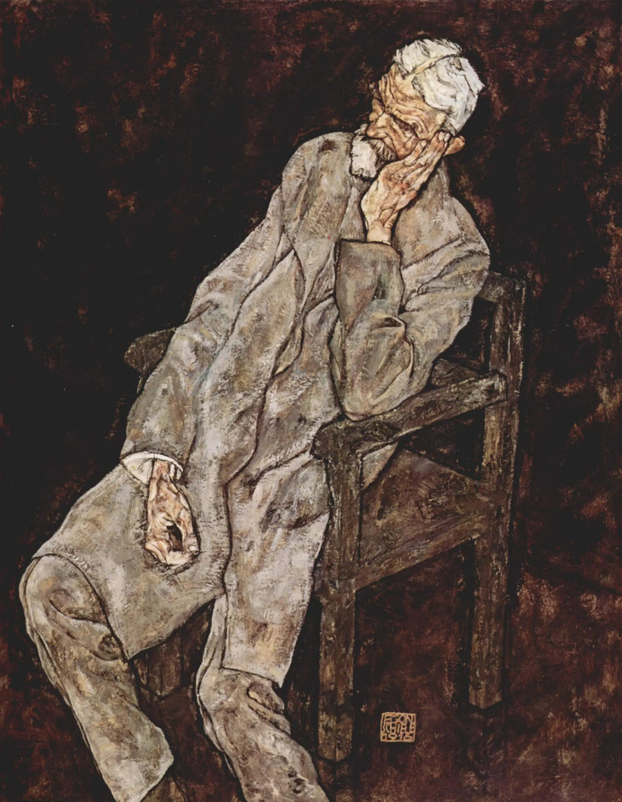 Portrait de Johann Harms - Egon Schiele