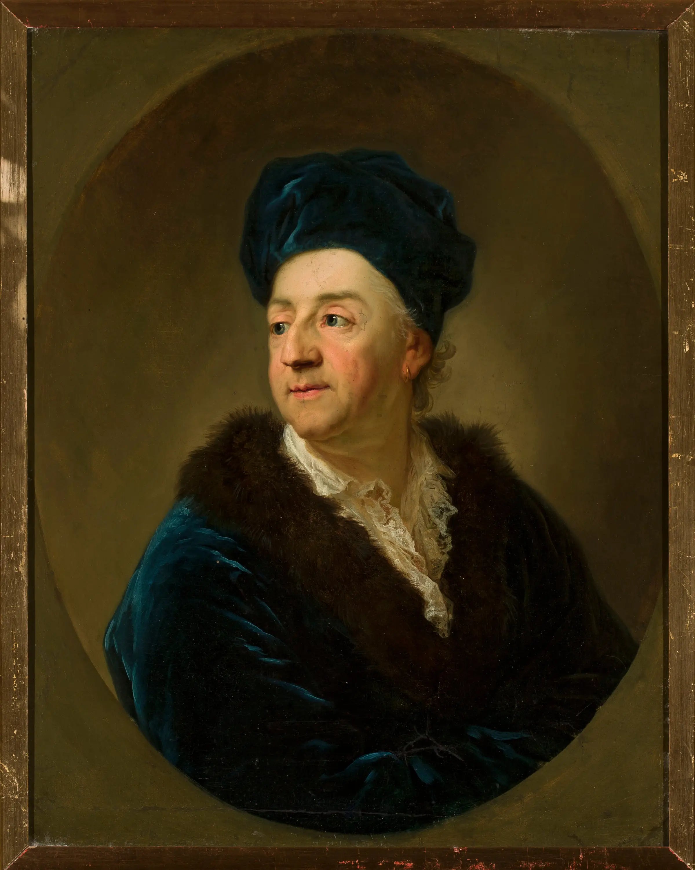 Portrait de Johann Nepomuk von Schaffgotsch dans un peignoir. - Anton Graff image 1 copie peinte à la main à l’huile