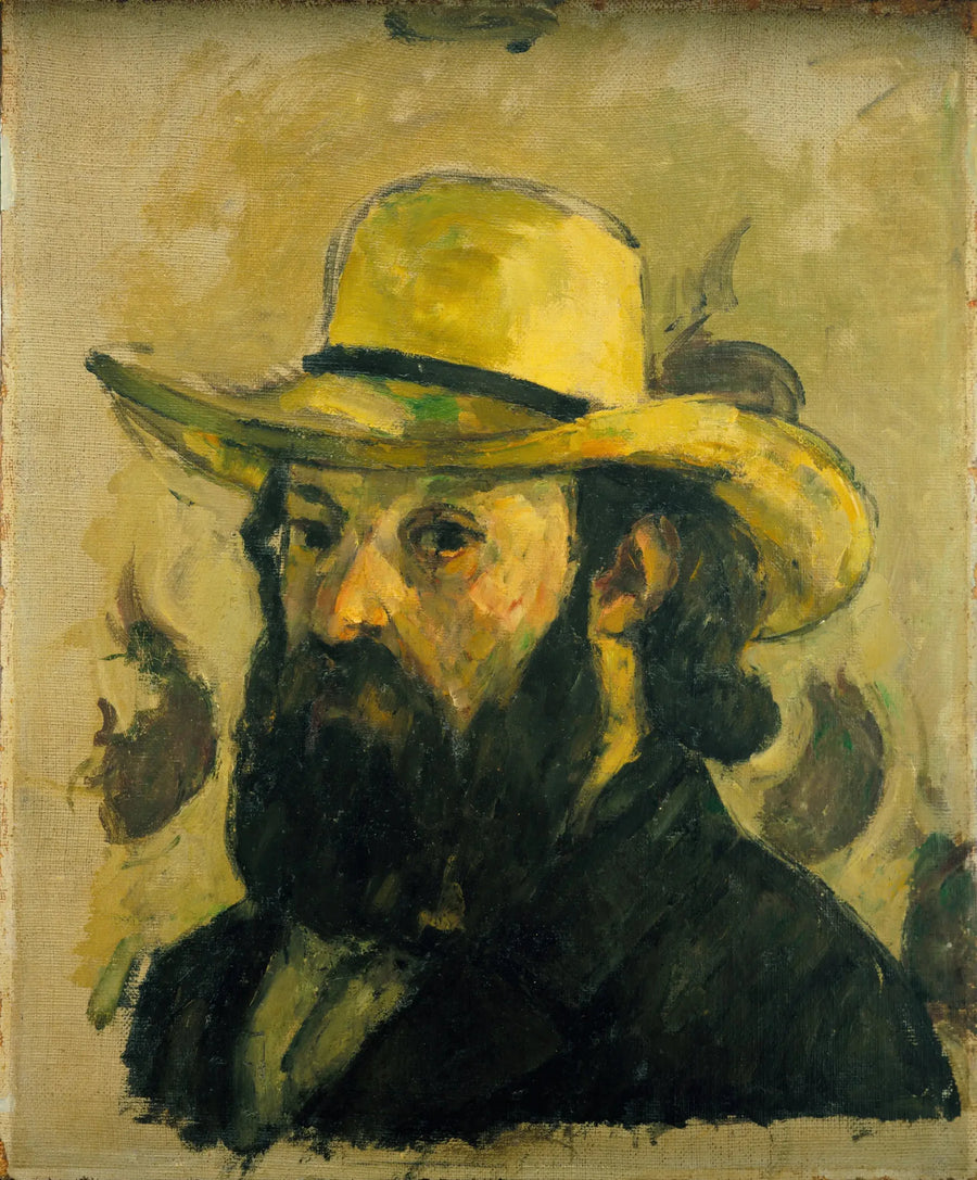 Portrait de l'artiste au chapeau de paille - Paul Cézanne
