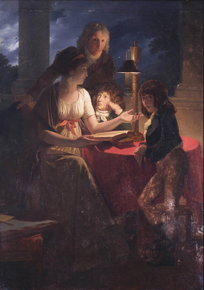 Portrait de l'orfèvre Henri Auguste et de sa famille - François Gérard