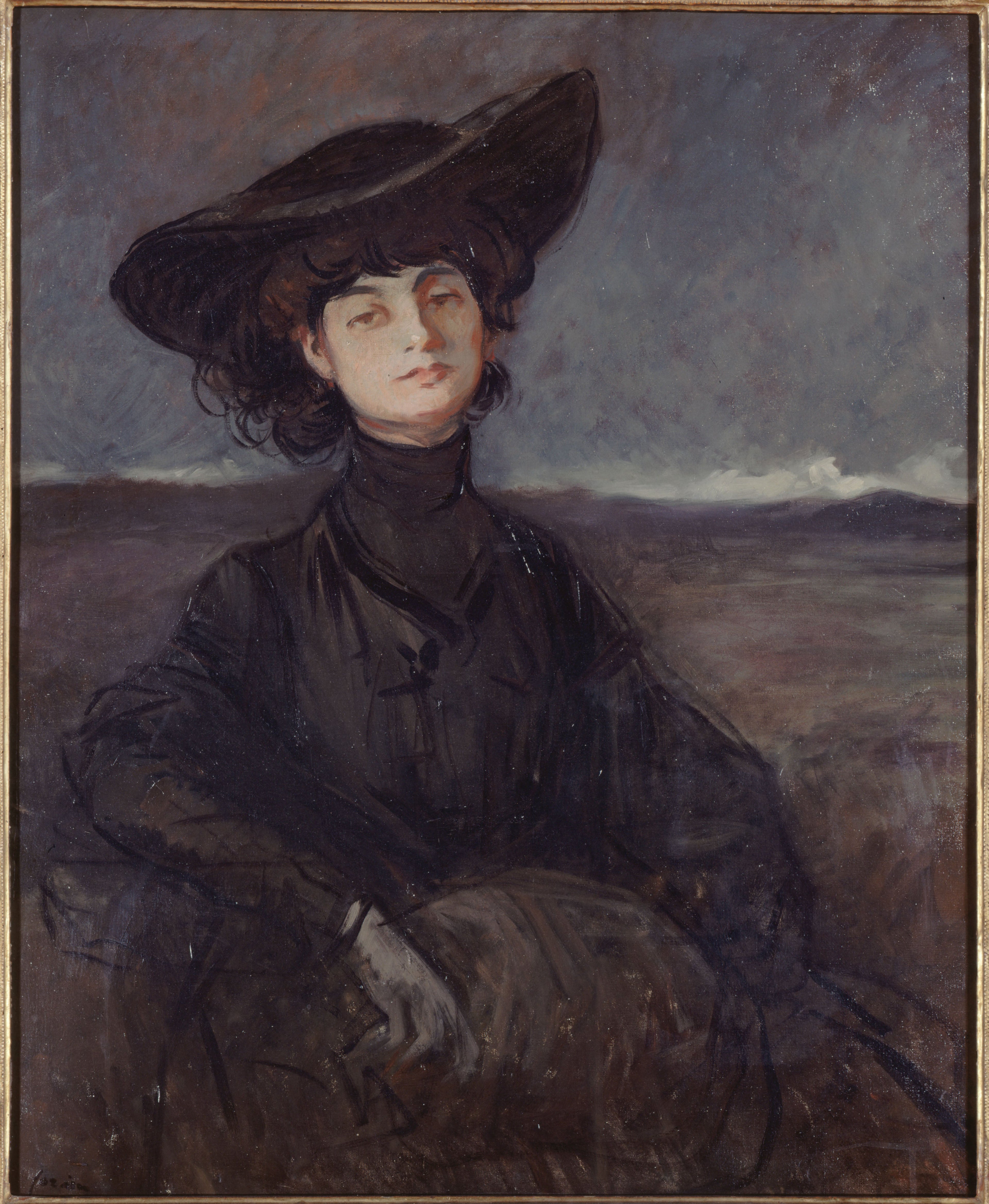Portrait de la comtesse Anna de Noailles, née Brancovan (1876-1933), poétesse - Jean-Louis Forain