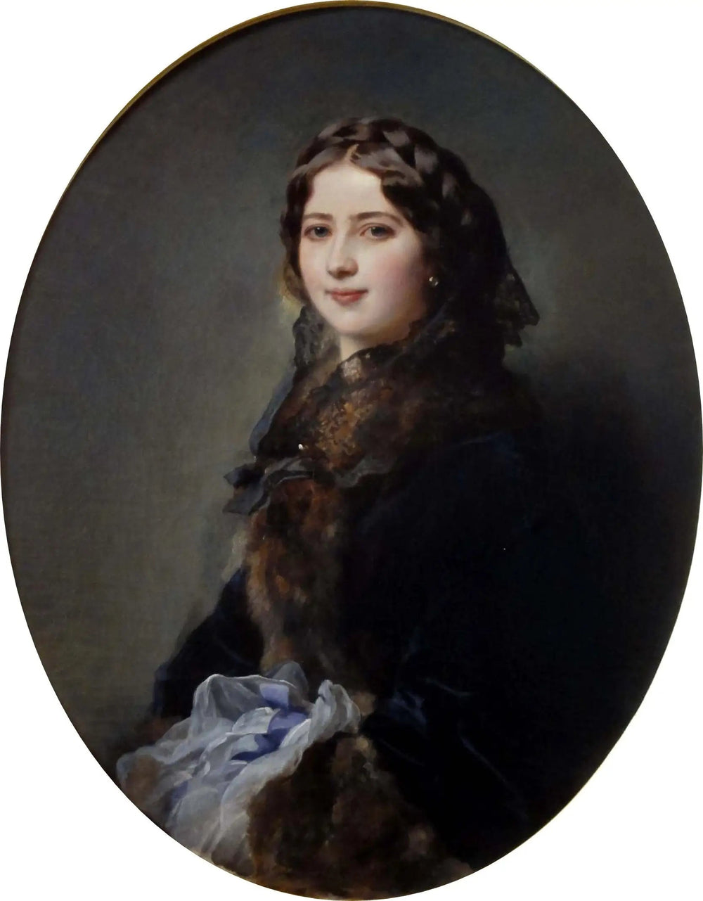 Portrait de la comtesse Lise Przezdziecka - Franz Xaver Winterhalter image 1 copie peinte à la main à l’huile