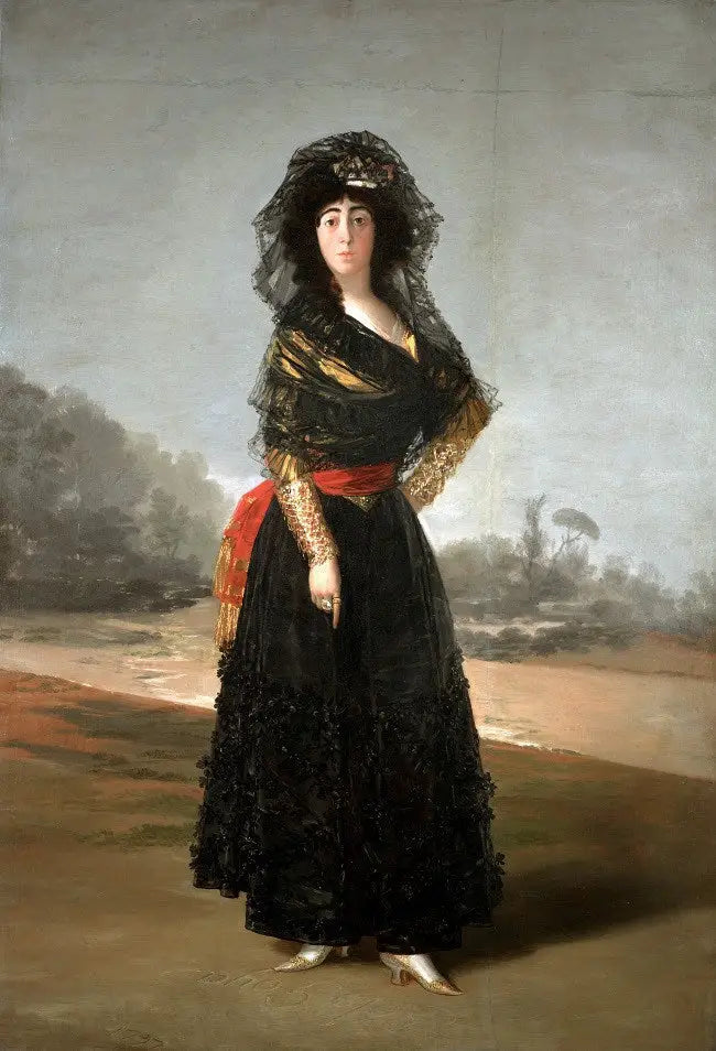 Portrait de la duchesse d'Albe en Deuil - Francisco de Goya