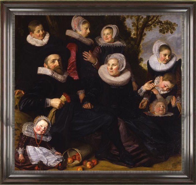 Portrait de la famille Van Campen dans un paysage (fragment à gauche) - Frans Hals