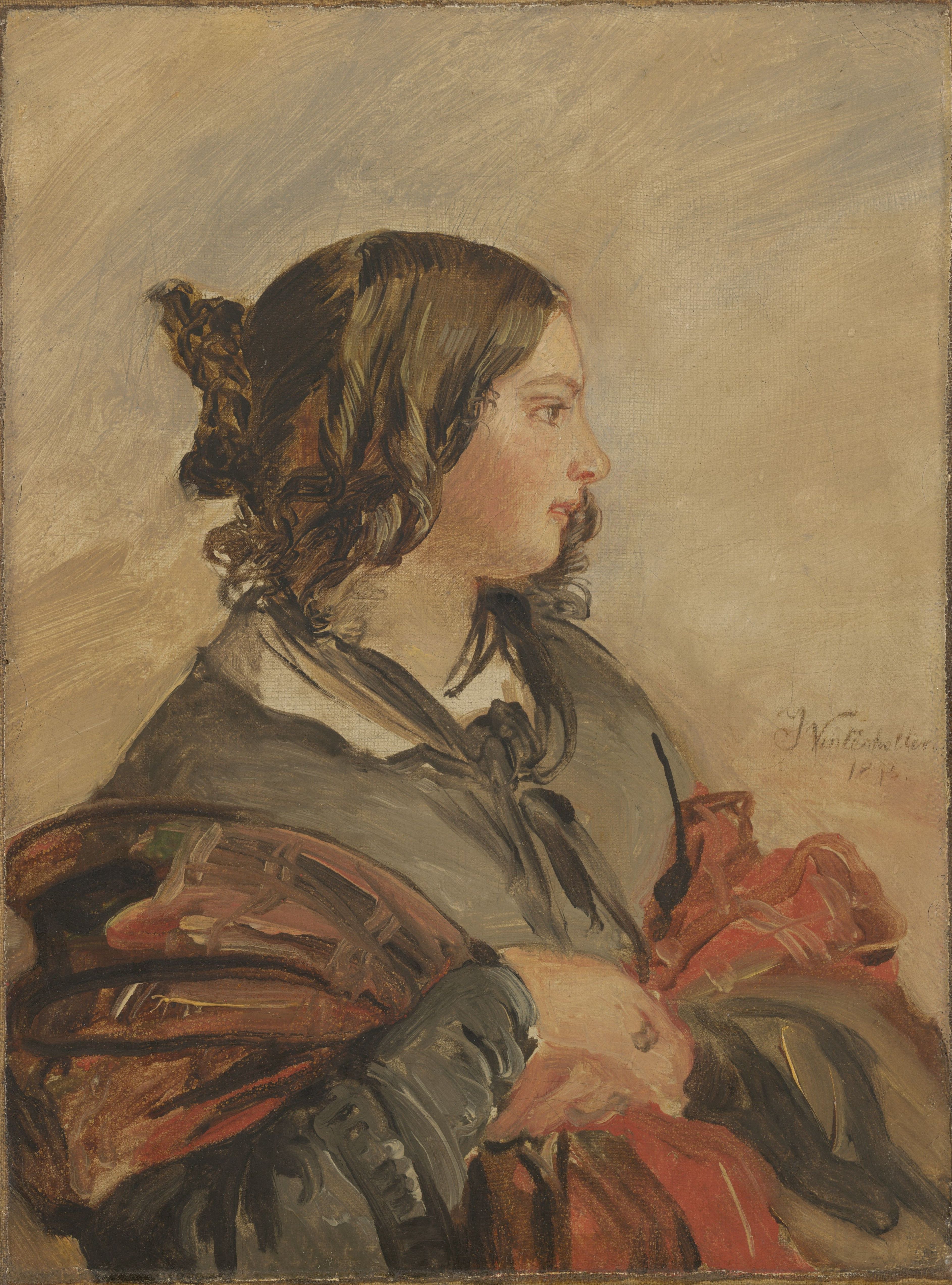 Portrait de la jeune reine Victoria - Franz Xaver Winterhalter