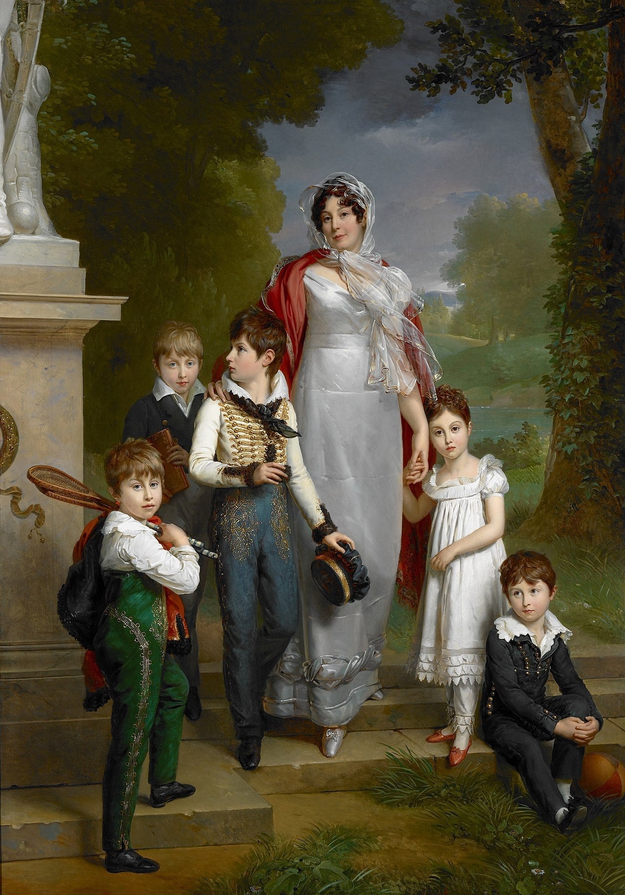 Portrait de la maréchale Lannes et ses enfants - François Gérard