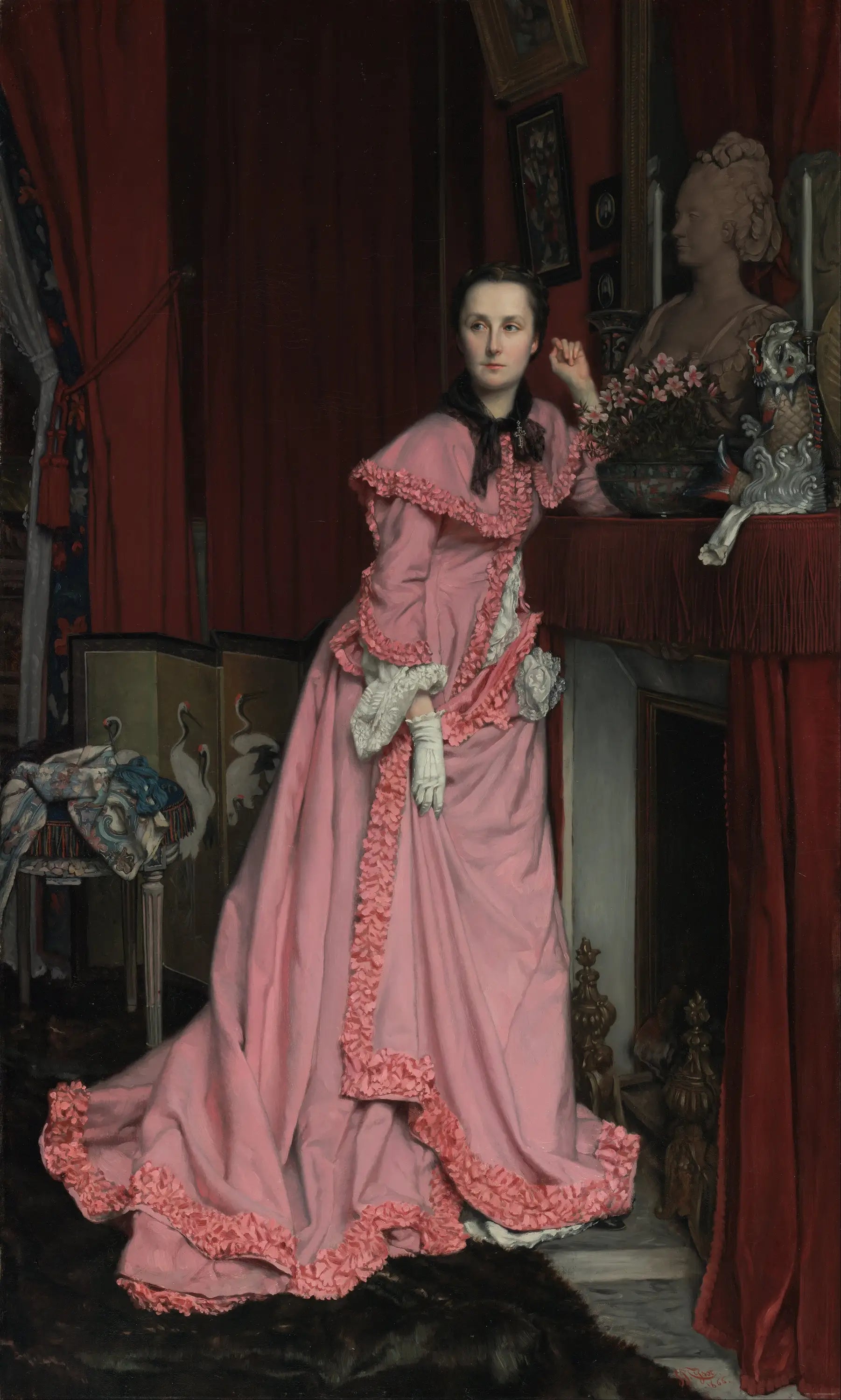 Portrait de la marquise de Miramon, née Thérèse Feuillant - James Tissot image 1 copie de tableau peinte à la main